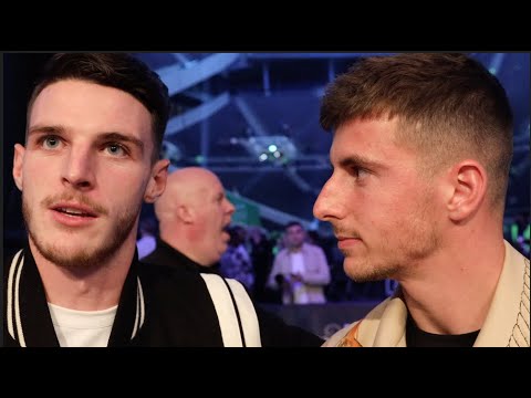 'I FEEL SICK' - DECLAN RICE TELLS MASON MOUNT, AS PAIR REACT TO ANTHONY JOSHUA'S DEFEAT TO USYK