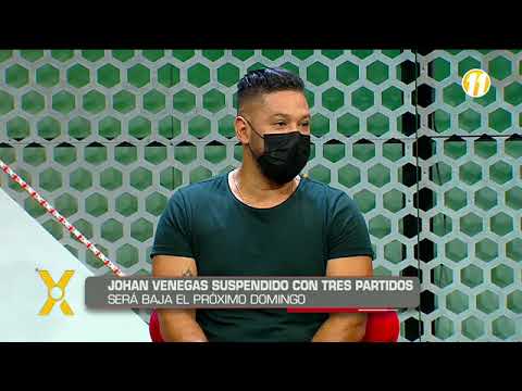 Johan Venegas suspendido con tres partidos