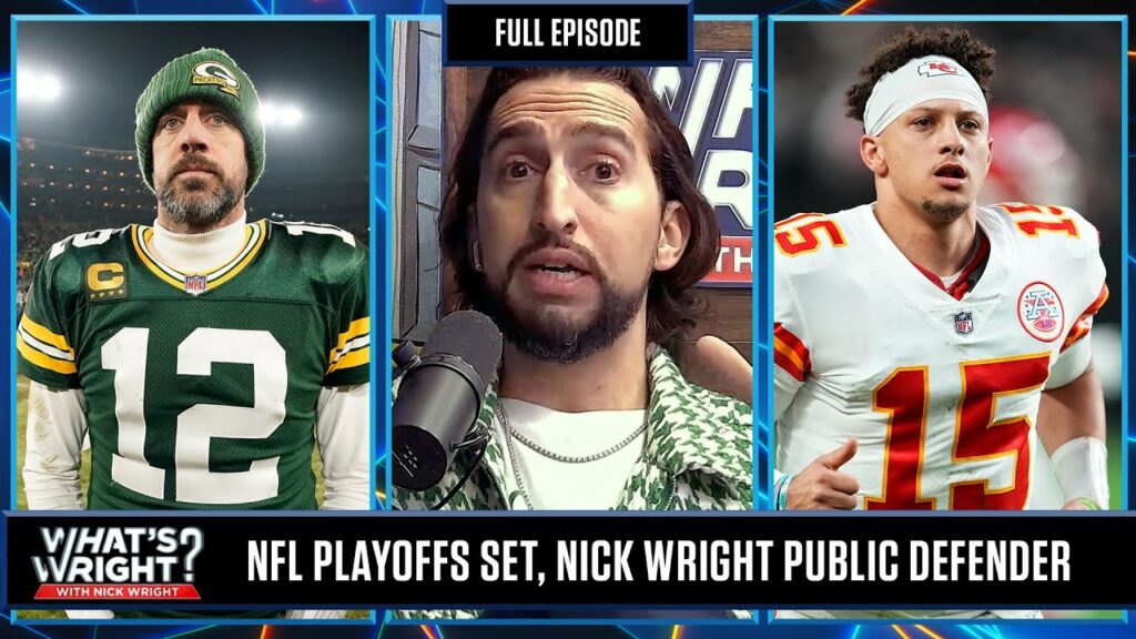 NFL Playoffs Set, #1 Pick Goes to Chicago & Nick Wright Public Defender | What's Wright? NFL Playoffs Set, #1 Pick Goes to Chicago & Nick Wright Public Defender | What's Wright?