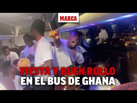 Así se motiva la Ghana de Iñaki Williams: ¡todos a una en el bus camino del estadio! I MARCA
