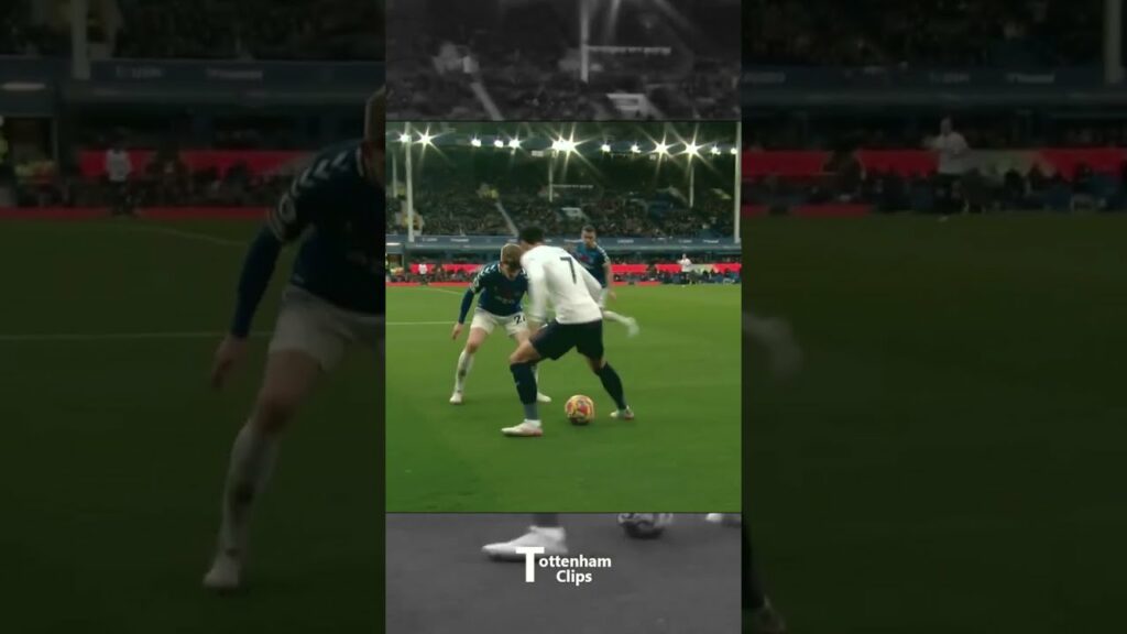 Son Heung min showed his fast feet to Anthony Gordon