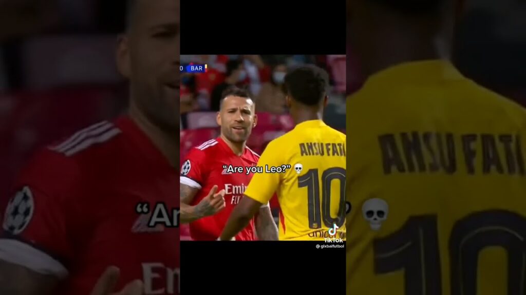 Otamendi trolling barcelona and ansu fati 😆
