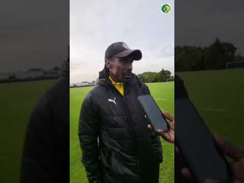 Aliou Cissé parle des systèmes de jeu. «le 4-4-2 et le 4-3-3 sont nos systèmes mais la Cdm ...