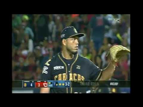 Ricardo Rodriguez Leones del Caracas tremendo relevo ante Cardenales de Lara Round Robin 2023