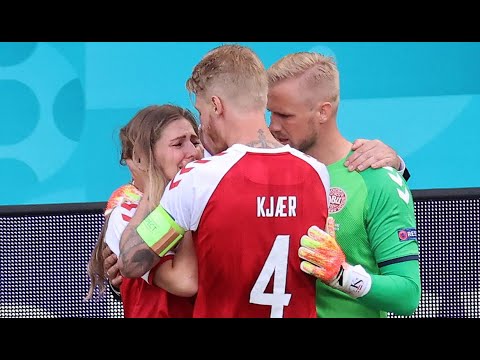 NYAWA CHRISTIAN ERIKSEN DIUJUNG TANDUK Sang ISTRI MENANGIS pd laga DENMARK VS FINLANDIA di EURO 2020