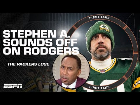 Stephen A. SOUNDS OFF on Aaron Rodgers for getting eliminated by the Lions 🗣️ | First Take