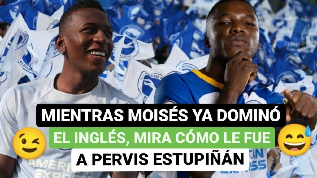 🤩Mientras Moisés Caicedo ya dominó el inglés, mira cómo le fue a Pervis Estupiñán😉
