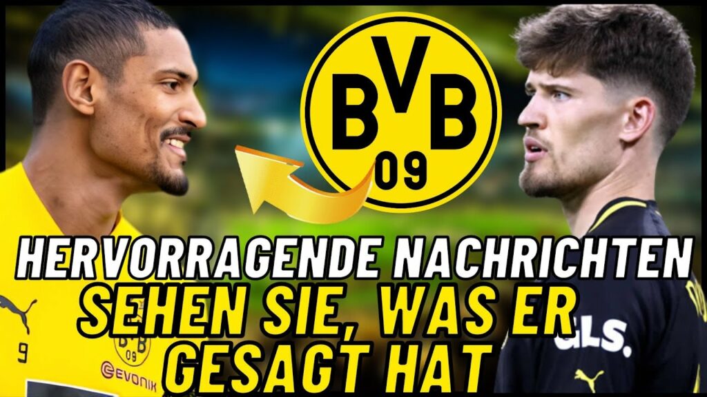 gerade herausgekommen: Gregor Kobel ist beeindruckt! Neues von Borussia Dortmund.