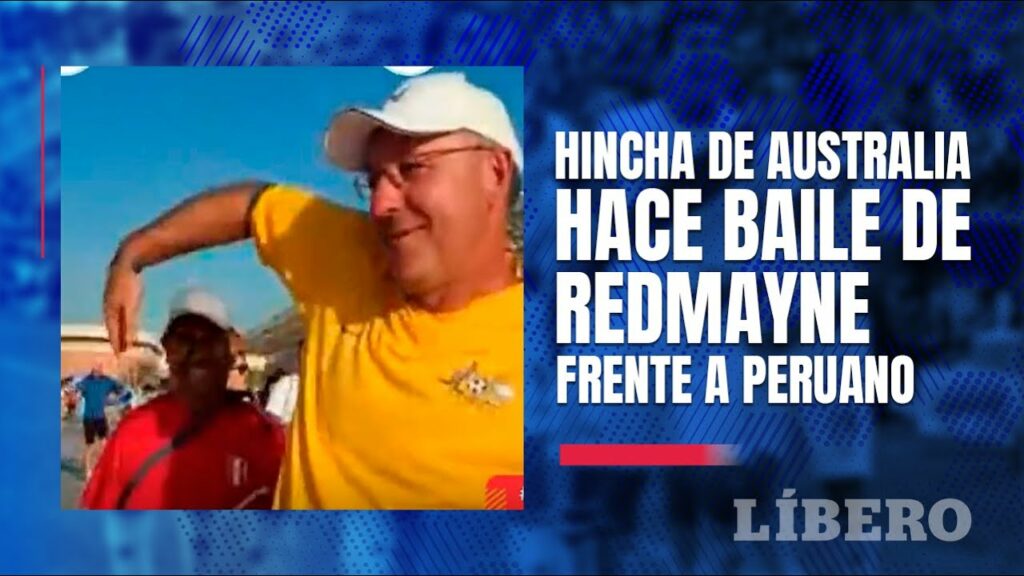 HINCHA AUSTRALIANO hace BAILE de REDMAYNE frente a PERUANO en Qatar