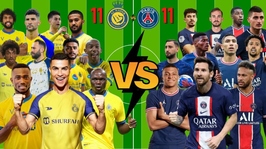 AL NASSR  🆚  PSG ( 11 vs 11 ) 🔥Ronaldo , Messi , Ospina , Mbappe , Neymar , Talisca , Hakimi🔥