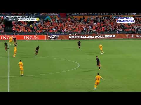 Ben Davies aggressive Ballhandhabungsszene, Niederlande-Wales, UEFA Nations League 2022