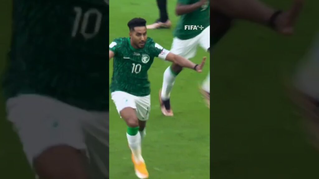 Salem Al-Dawsari's winning goal stuns Argentina in Saudi Arabia upset! 🇸🇦 | #ShortsFIFAWorldCup