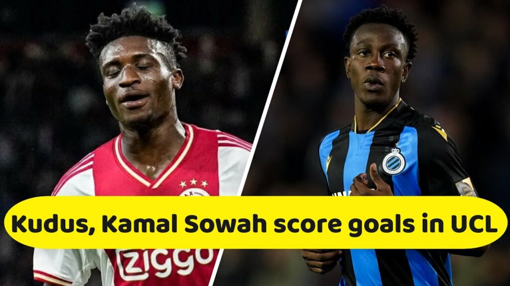 Mohammed Kudus scores 3rd UCL goal - Kamal Sowah nets 2nd UCL goal -  Performance of Players