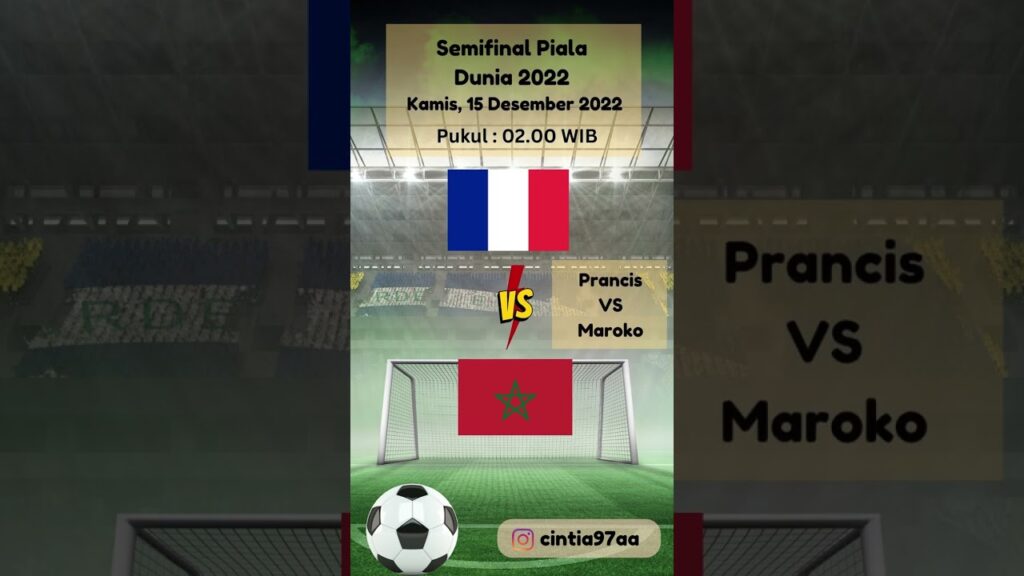 Jadwal Semifinal Piala Dunia 2022! #shorts #viral #shortsfeed #shortsvideo