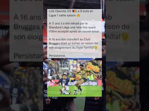 Loïs Openda 🔥🌟 #football #foot #pourtoi #tonsser #ligue1 #rclens #psg #openda #belgique