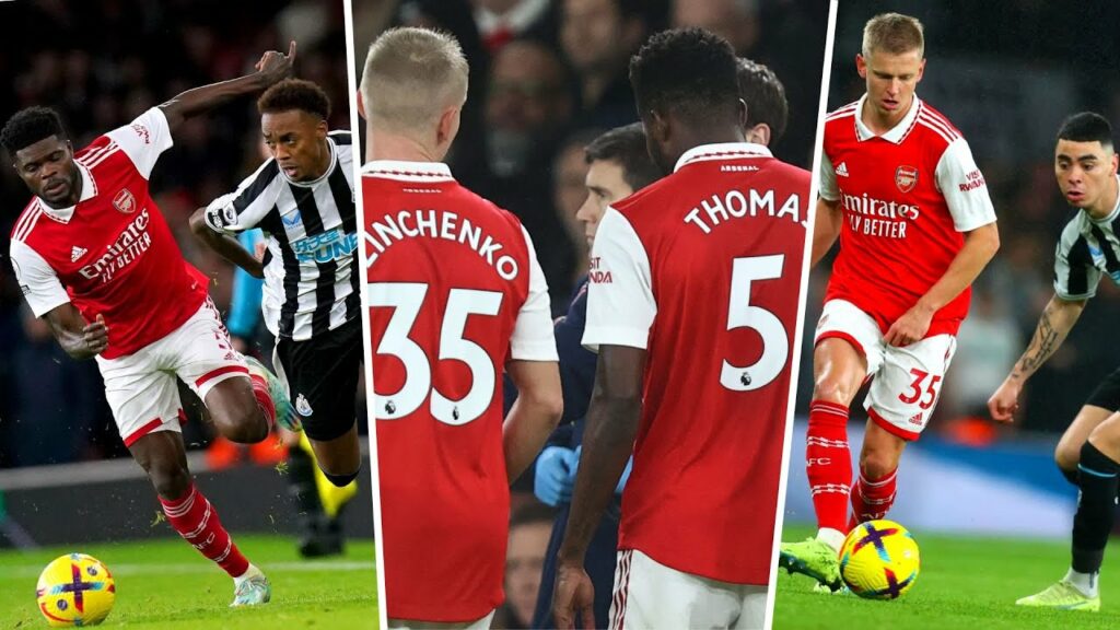 Zinchenko And Thomas partey Dominate Newcastle Midfilder !