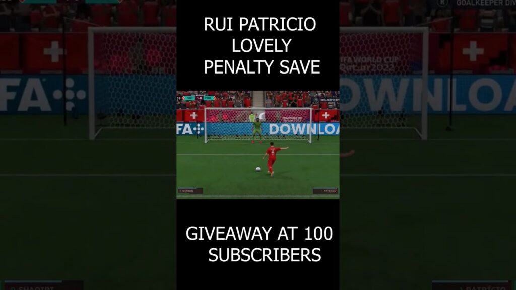 Rui Patricio Lovely Penalty Save 🔥🔥🔥 | FIFA 23 | #fifa23 #shorts #ruipatricio