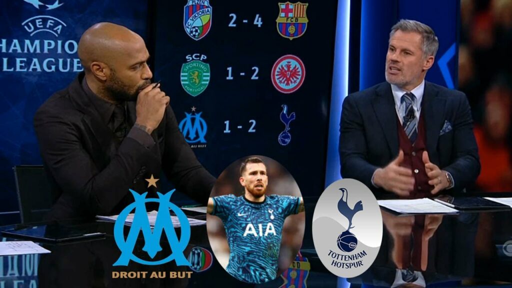 Marseille vs Tottenham 1-2 Thierry Henry And Jamie Carragher Review | Hojbjerg Goal 90+5'