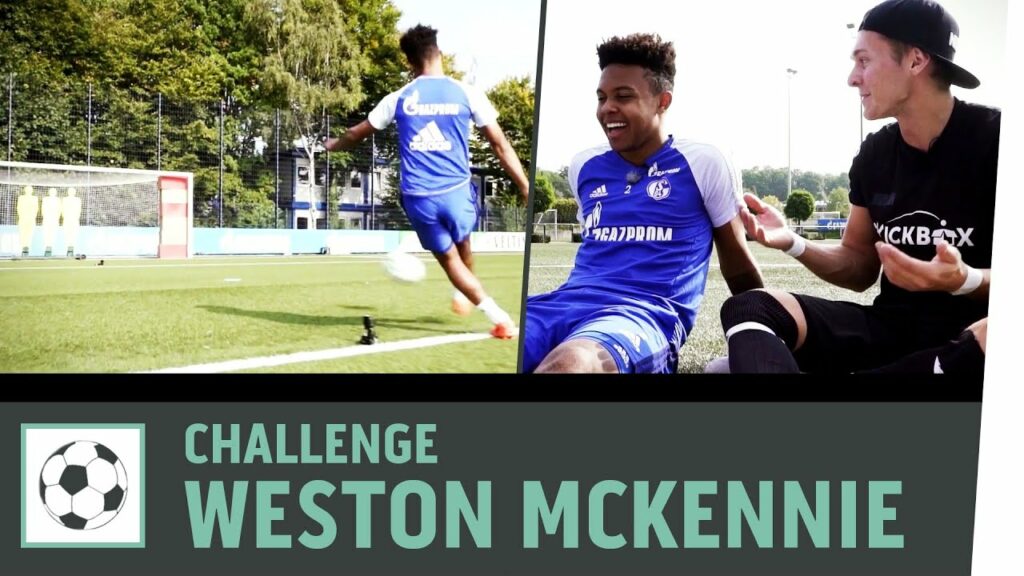 Zielschießen-Challenge vs. Weston McKennie | FC Schalke 04 | Fußball-Challenge | Kickbox