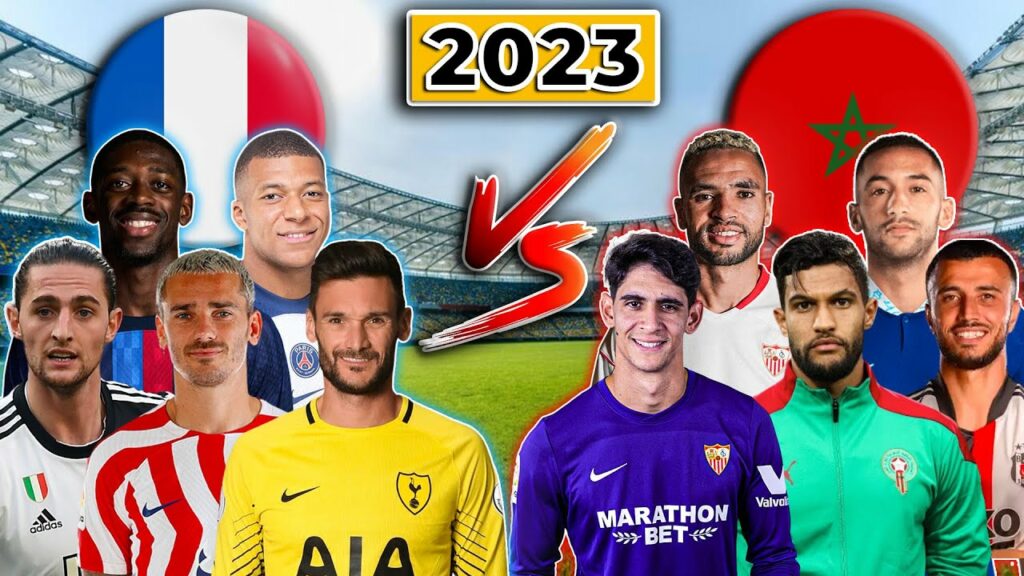 2023 FRANCE VS 2023 MOROCCO 🔥 WORLD CUP 🔥 (Lloris, Tchouameni, Dembélé, Mbappé, Bono, Ziyech)