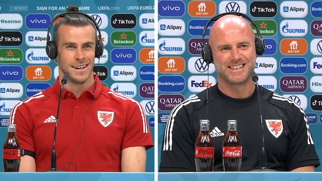 Rob Page & Gareth Bale - Wales v Switzerland - Pre-Match Press Conference - Euro 2020