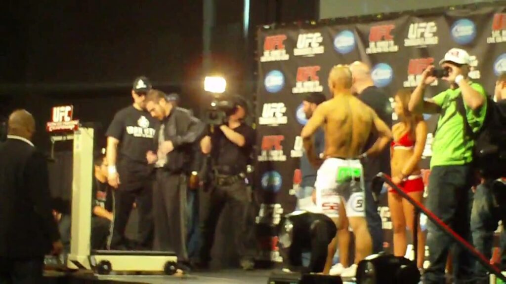 UFC 128 Weigh inn Jim Miller vs Kamal Shalorus Brenden Schaub vs CroCop Dan Miller vs Nate Marquart