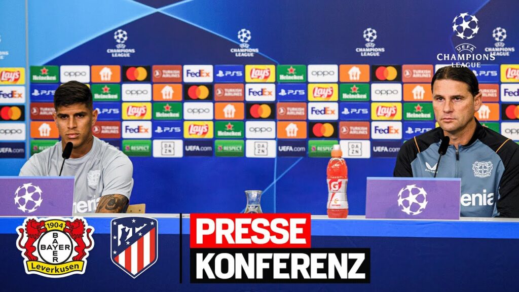 PK mit Seoane & Hincapie vor Bayer 04 Leverkusen 🆚 Atlético Madrid | UEFA Champions League