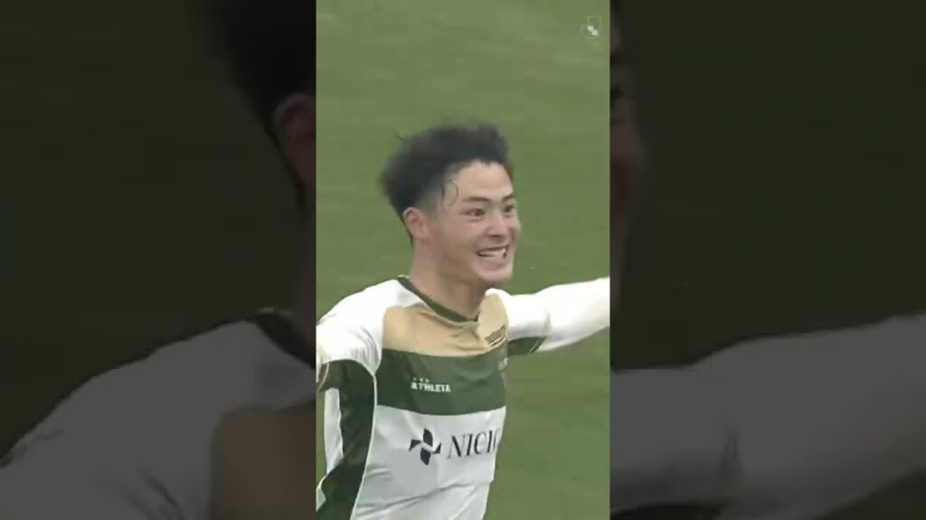 An injury time EQUALIZER from Tokyo Verdy defender Hiroto Taniguchi!