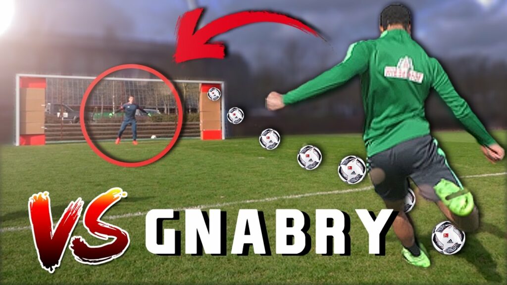 FUßBALL CHALLENGE GEGEN SERGE GNABRY