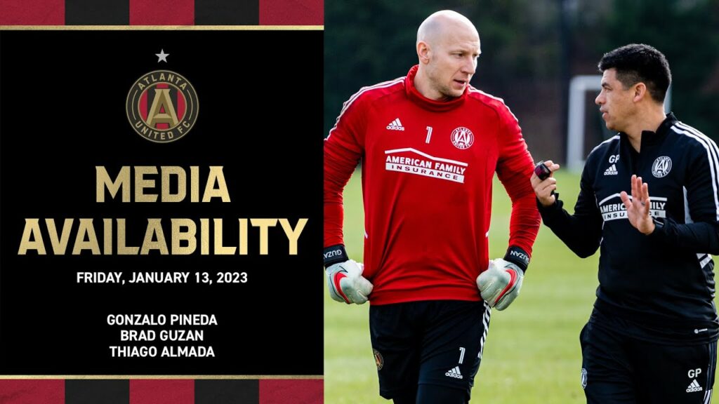Brad Guzan, Thiago Almada and Gonzalo Pineda speak to media for the first time in 2023
