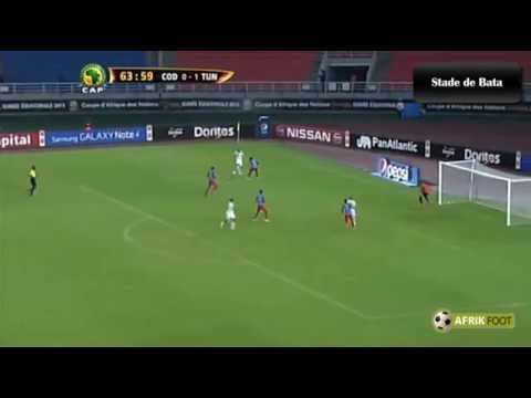 Dribble de Yassine Chikhaoui et raté de Wahbi Khazri - RD Congo vs Tunisie (1-1) | CAN 2015