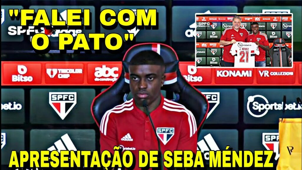 APRESENTAÇÃO DE MÉNDEZ NO SPFC 12/01/23 | "FALEI COM O PATO..." | SERIEDADE E COMPROMISSO NA CARA