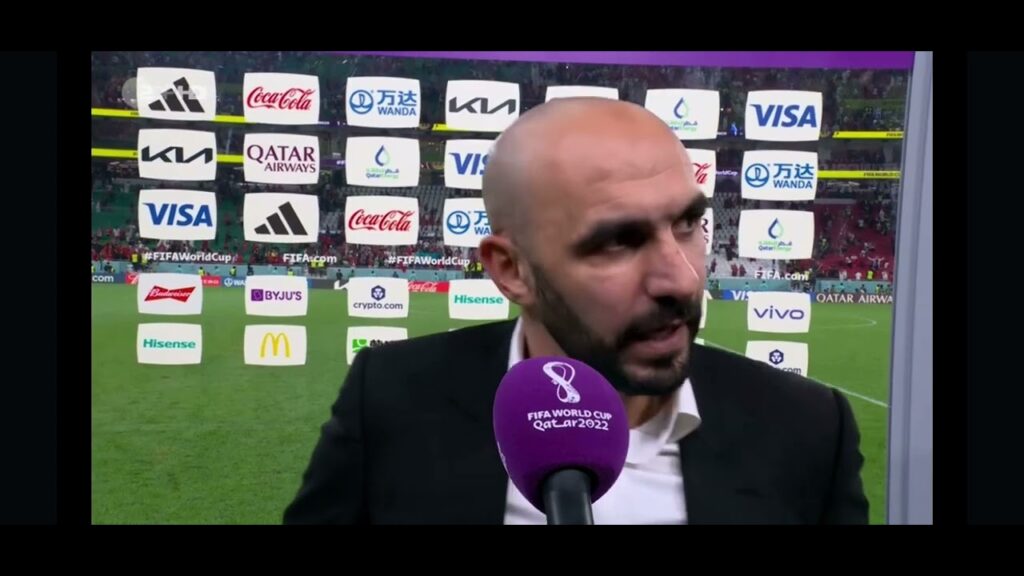 Walid Regragui  Interview nach dem Halbfinaleinzug - Marokko - Portugal (Post Match Interview)
