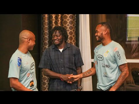 Sulley Muntari and CAF president visit Blackstars camp, inspires them to win