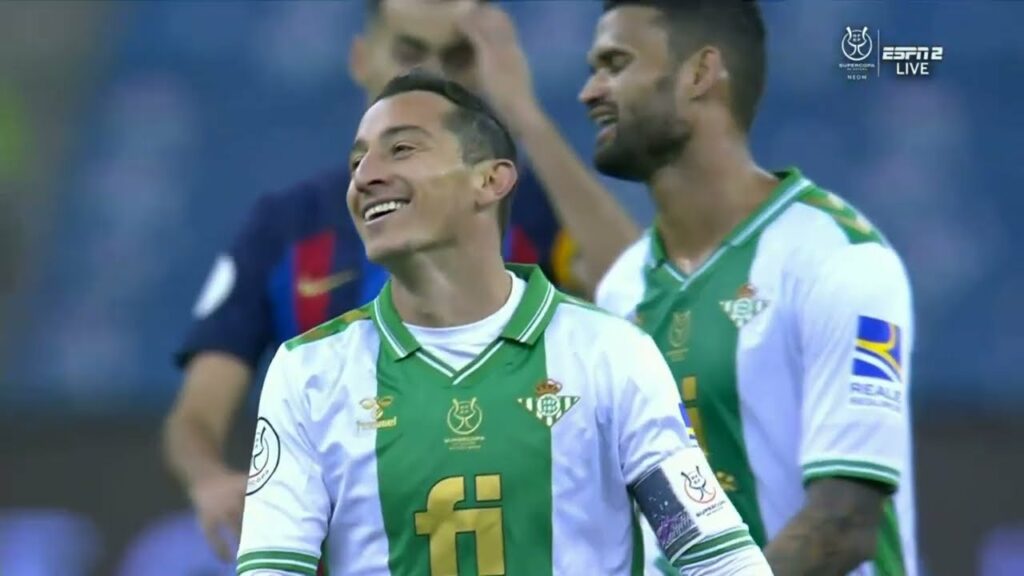 Andrés Guardado Gets A RED CARD In The 118th Minute vs Barcelona |Spanish Super Cup 2023