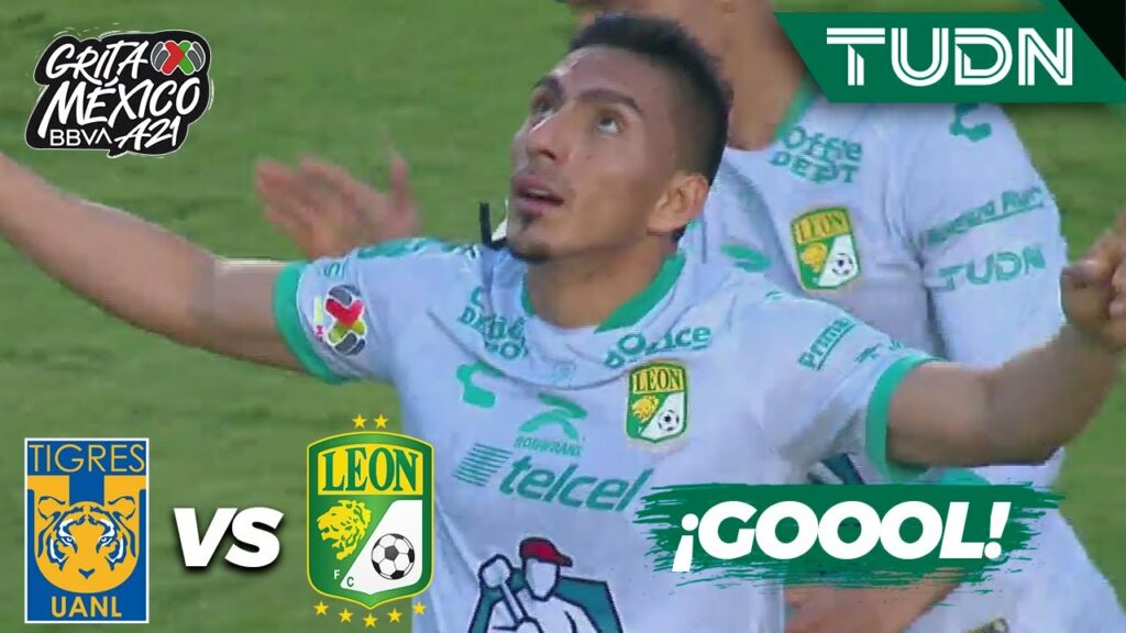 ¡SORPRESIVO! Gol de Ángel Mena | Tigres 0-2 León | Grita México BBVA AP2021 - J8 | TUDN
