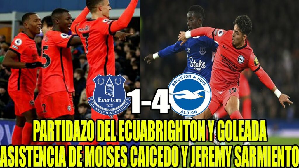 PARTIDAZO DEL ECUABRIGHTON Y GOLEADA (1.4) ASISTENCIA DE MOISES CAICEDO Y JEREMY SARMIENTO