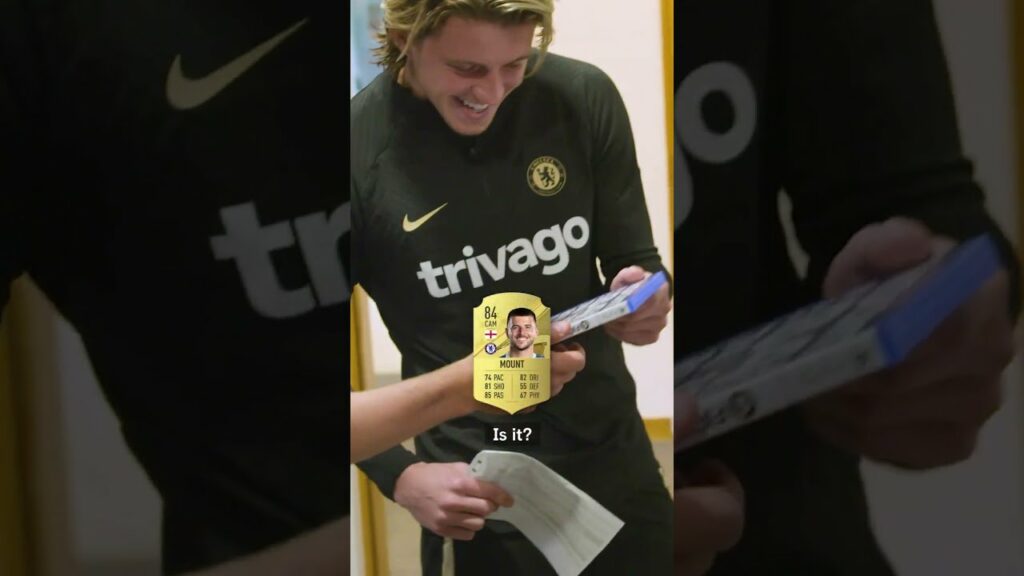 The lads deliver Mason Mount a fake #FIFA23 rating and fair to say he was not happy! 👀 #shorts