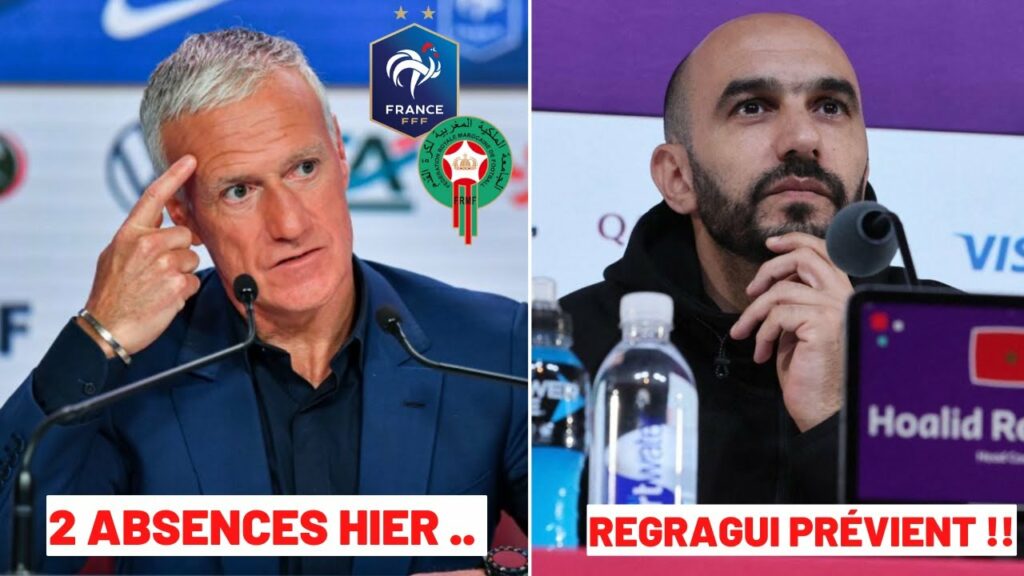 2 ABSENCES CHES LES BLEUS À L' ENTRAINEMENT HIER .. / WALID REGRAGUI PRÉVIENT LES BLEUS 🔥AZI#1495