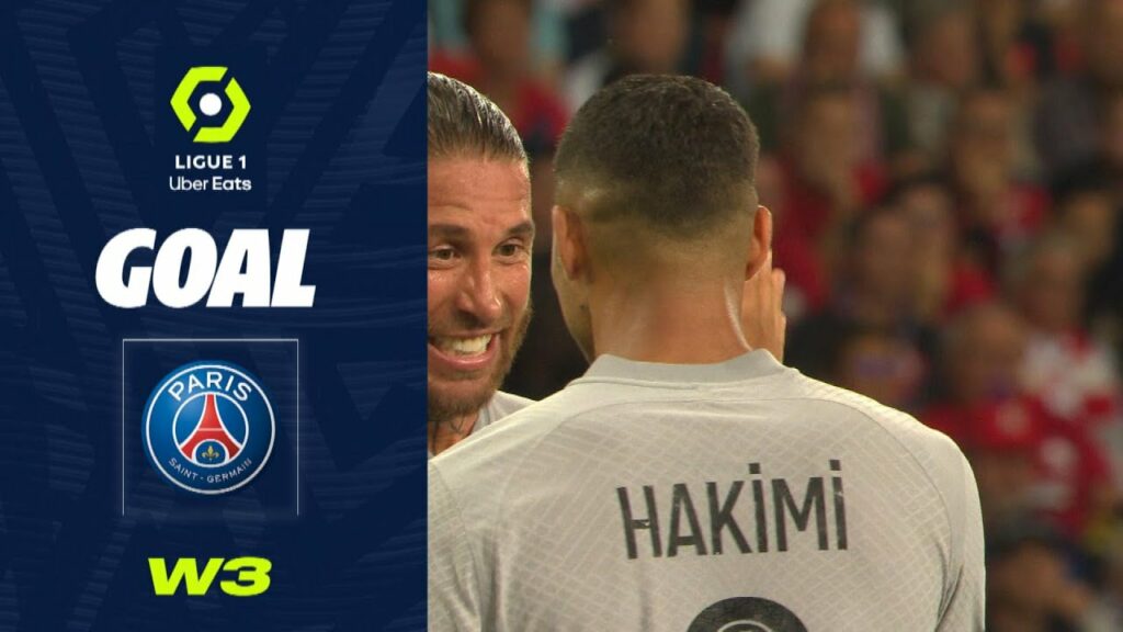 Goal Achraf HAKIMI (39' - PSG) LOSC LILLE - PARIS SAINT-GERMAIN (1-7) 22/23