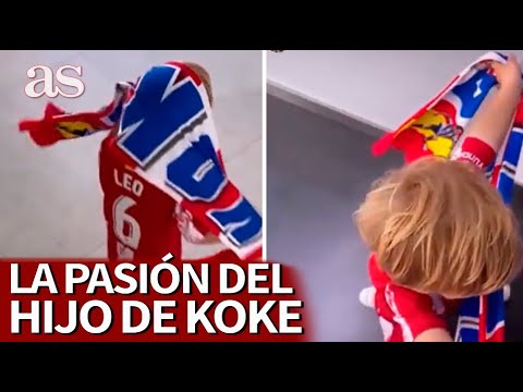 El HIJO de KOKE ENAMORA hasta al último COLCHONERO: "¡ATLETI, ATLETI!" | Diario AS