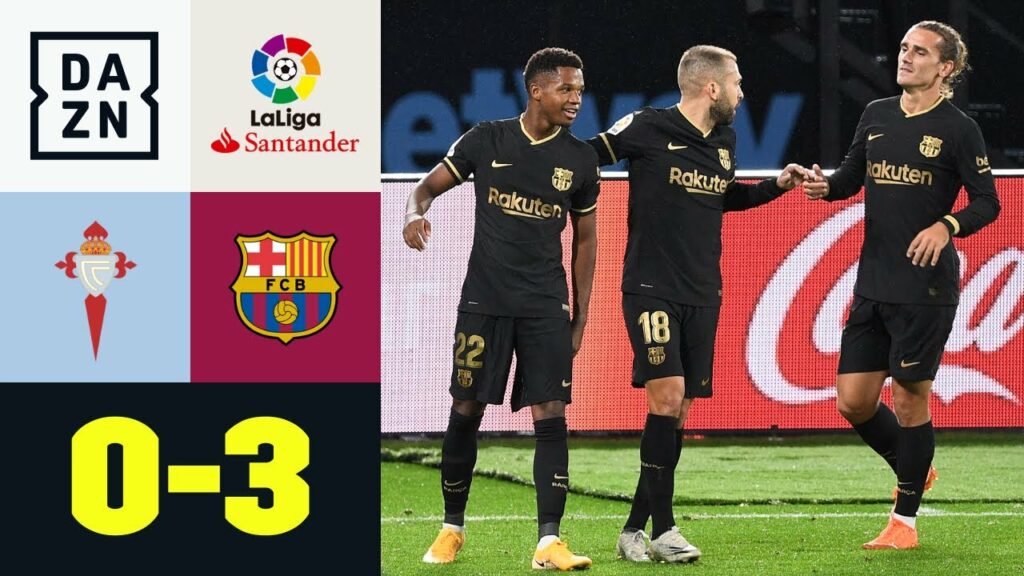 Ansu Fati zaubert! Barca gewinnt Regenschlacht trotz Unterzahl: Vigo - Barcelona 0:3 | LaLiga | DAZN
