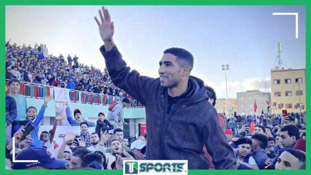 La BIENVENIDA a Achraf Hakimi en su ciudad natal tras BRILLAR en Qatar 2022 con Marruecos