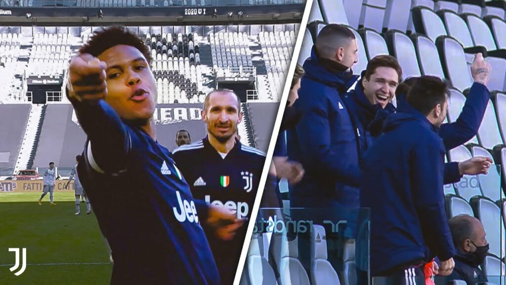 😂 🧙‍♂️ Juventus Bench React to Weston McKennie's Magic Celebration #Shorts