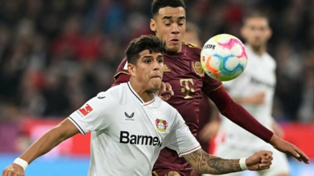 Piero Hincapié vs Jamal Musiala / bayern leverkusen vs Bayern Múnich