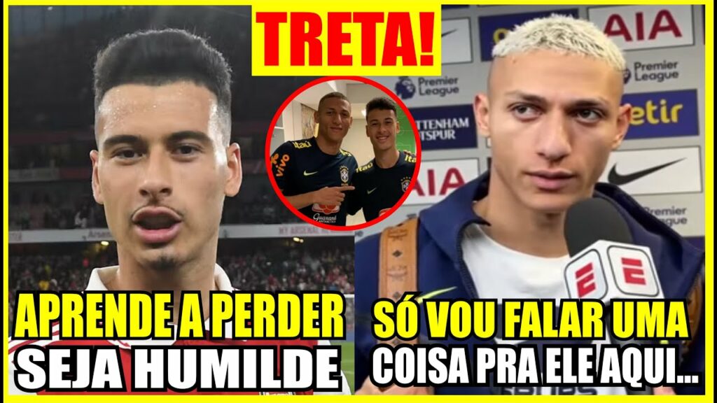 RICHARLISON PERDE A CABEÇA EM JOGO DA PREMIER LEAGUE E SOBRA ATÉ PRA MARTINELLI AMIGO DA SELEÇÃO