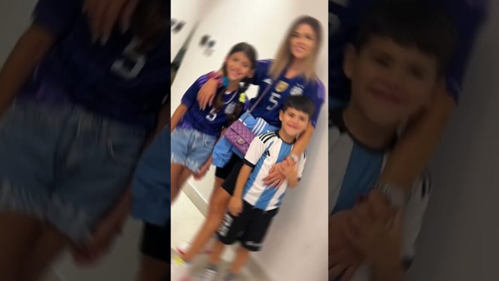 Leandro Paredes and Camila Galante #football #worldcup #wags #shorts #argentina #leandroparedes