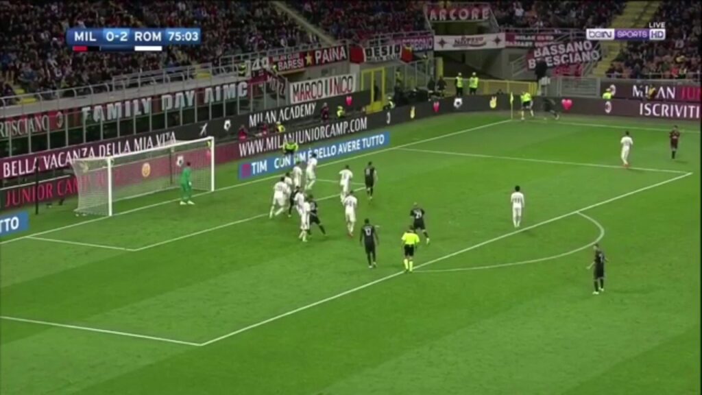 AC Milan Vs AS Roma (1) - 2 ( Mario Pasalic ) 76'