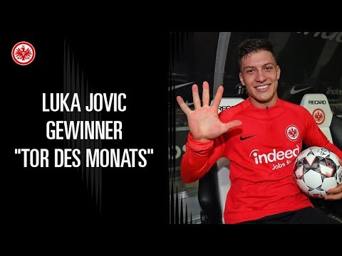 Luka Jovic erhält "Tor des Monats"-Medaille