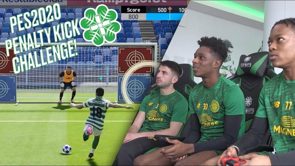 🎮 🥅 PES 2020 Penalty Kick Challenge ft. Celtic's Karamoko Dembele, Frimpong and Taylor